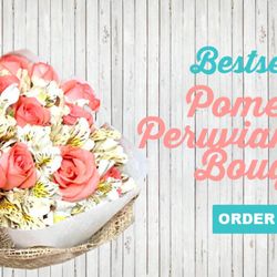 Flower Delivery Philippines - Our best seller Pomelo Roses & Peruvian Lilies bouquet.