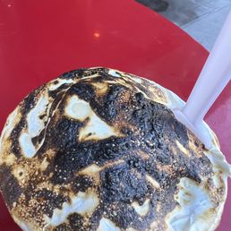 Ice cream with torched fluff