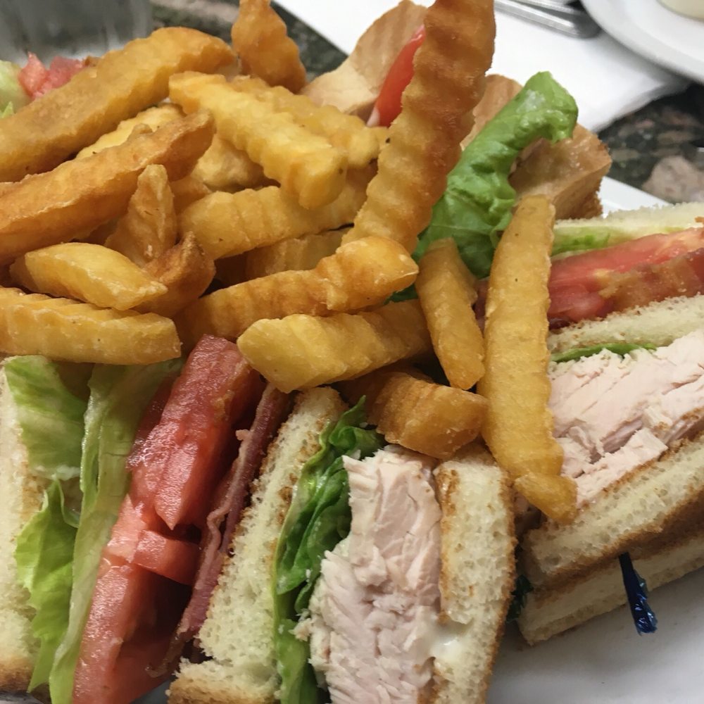 The Village Cafe - Yes that's fresh carved turkey, it's big, it's delicious, and the fries are off the hook. - American Near Me - Winnetka, California
