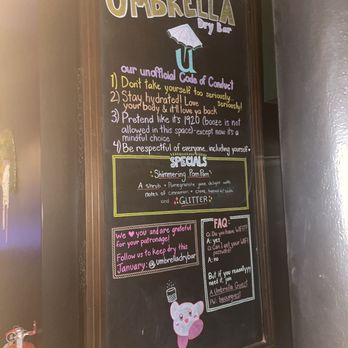 Umbrella Dry Bar - Cocktail Bars Near Me - Raleigh, North Carolina Umbrella Dry Bar - Cocktail Bars Near Me - Raleigh, North Carolina