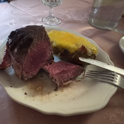 Bon Rico - Petite filet and twice baked potato.