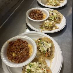 Mt Pellier Domino Club - Tuesday Menu: Chicken Tacos with Rice and Beans