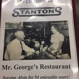 The menu' s historical cover! The menu' s historical cover!