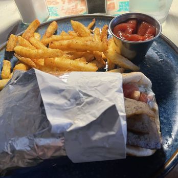 Mezze#1 - Gyro Sandwich with 1/2 serving fries - Middle Eastern Near Me - Conroe, Texas