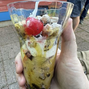 Peterson's Ice Cream Depot - A terrible ice cream Sunday. Not even a full mini cup. It's half the size of a cone - Ice Cream & Frozen Yogurt Near Me - Clifton, Virginia Peterson's Ice Cream Depot - A terrible ice cream Sunday. Not even a full mini cup. It's half the size of a cone - Ice Cream & Frozen Yogurt Near Me - Clifton, Virginia