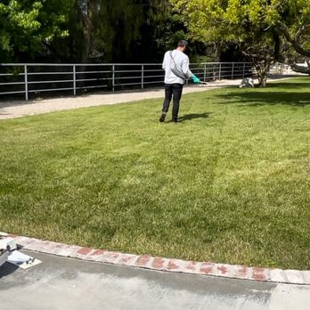 Unipest - Spraying the yard for bugs - Pest Control Near Me - Newhall, California