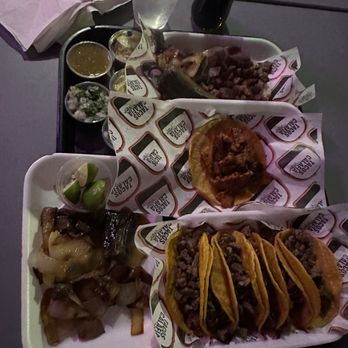 Tacos Calafia - Surprise - Carne asada tacos and one Al pastor. Vampiro carne asada was delicious too - Tacos Near Me - Surprise, Arizona Tacos Calafia - Surprise - Carne asada tacos and one Al pastor. Vampiro carne asada was delicious too - Tacos Near Me - Surprise, Arizona