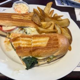 Grilled chicken florentine panini Grilled chicken florentine panini