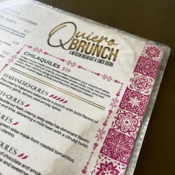 Quiero Brunch - Menu - Mexican Near Me - Temecula, California