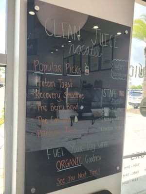 Menu photo 2 Clean Juice Ponte Vedra, FL Menu photo 2 Clean Juice Ponte Vedra, FL