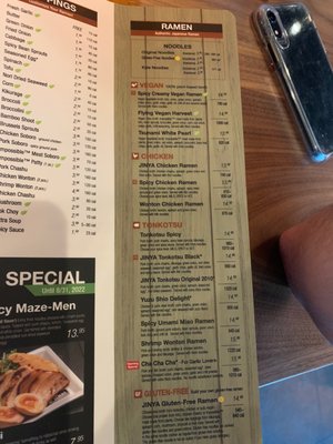 Menu photo 5 JINYA Ramen Bar - Poncey Highland Atlanta, GA Menu photo 5 JINYA Ramen Bar - Poncey Highland Atlanta, GA