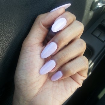 Organic Nails By Yvonne - SNS Organic Nails Suite Chi Thy Almond shaped, SNS Dip #67 In not direct sun.  Shimmery, whitish, pinkish, lavander. - Nail Salons Near Me - Houston, Texas