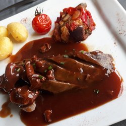 Restaurant la Rousselière Golf château de Cheverny - Le filet mignon de sanglier aux morilles