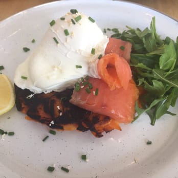Girdlers Grind - Sweet potato hash with poached eggs and smoked salmon ($18). Sweet potato hash was a bit too heavy for my liking though. - Coffee & Tea Near Me - Dee Why, NSW Girdlers Grind - Sweet potato hash with poached eggs and smoked salmon ($18). Sweet potato hash was a bit too heavy for my liking though. - Coffee & Tea Near Me - Dee Why, NSW