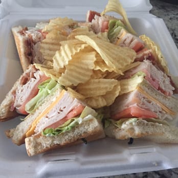 PepperJacks Subs - Turkey club on white with chips - Ice Cream & Frozen Yogurt Near Me - Laurel, Maryland