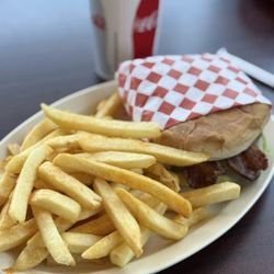 Time Out Burger - Bacon cheeseburger combo