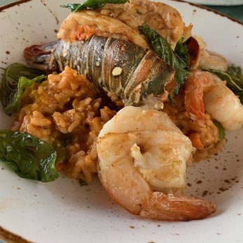 Rusty Pelican - Miami - Lobster and Shrimp Risotto - Seafood Near Me - Key Biscayne, Florida Rusty Pelican - Miami - Lobster and Shrimp Risotto - Seafood Near Me - Key Biscayne, Florida