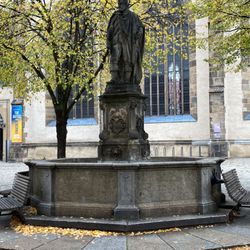 Brunne : Kurfürst Johann Georg I. - Brunnen auf dem Fleischmarkt: Kurfürst Johann Georg I.