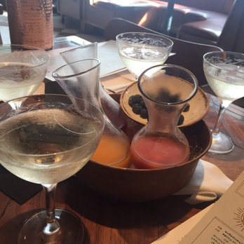 Saint & Second - Mimosa tray - New American Near Me - Long Beach, California Saint & Second - Mimosa tray - New American Near Me - Long Beach, California