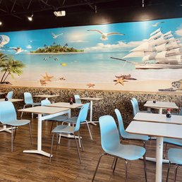 Indoor dining area