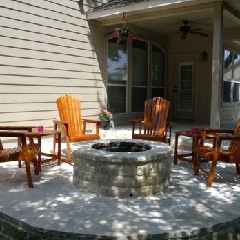 River City Construction and Remodeling - a patio with a fire pit - General Contractors Near Me - Austin, Texas River City Construction and Remodeling - a patio with a fire pit - General Contractors Near Me - Austin, Texas