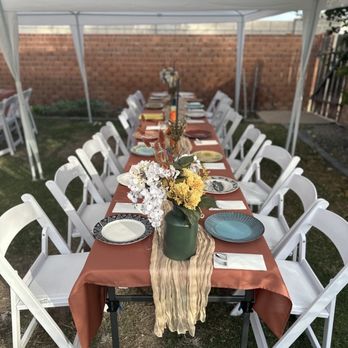 Party Paradise - Tables, linens, and chairs. - Party Equipment Rentals Near Me