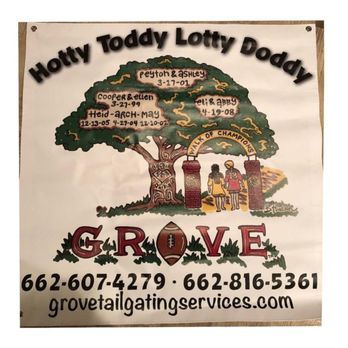 Grove Tailgating Services - a sign for grove tailgating services - Party Equipment Rentals Near Me Grove Tailgating Services - a sign for grove tailgating services - Party Equipment Rentals Near Me