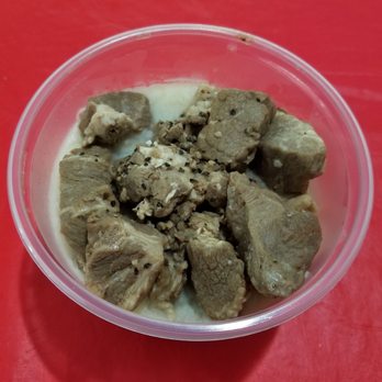 Alyssandra's Lumpia Express - Pork Adobo... before microwaving...just heat it up at home! - Filipino Near Me - Waipahu, Hawaii