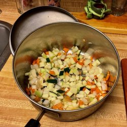 Walmart Supercentre - .. add-ins for the couscous (onion, zucchini, carrot, apple) - it fluffed up perfectly, and was so falvourful & tasty.