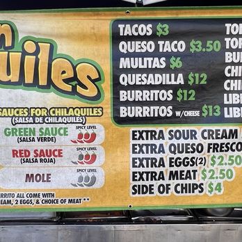 Don Chilaquiles - Current menu - Tacos Near Me - Los Angeles, California Don Chilaquiles - Current menu - Tacos Near Me - Los Angeles, California