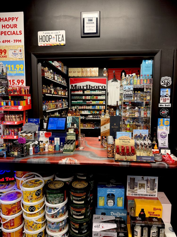 Red Light Liquors Logo