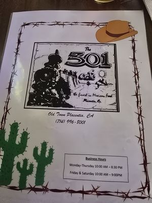 Menu photo 3 301 Cafe Placentia, CA