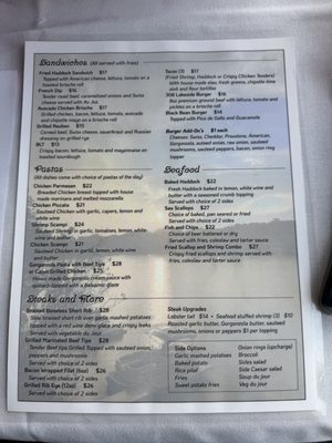Menu photo 2 308 Lakeside East Brookfield, MA