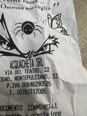 OSTERIA ACQUACHETA dal giovedì al lunedì pranzo e cena necessaria la prenotazione L'OSTESSA E L'OSTE AUGURANO BUONA VITA by null