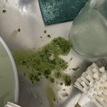 Starbucks - A few of the many matcha chunks I had to scoop out. - Coffee & Tea Near Me - Tuckahoe, New York