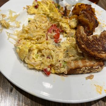 Famous Toastery Keagy Village - Blue crab egg scramble - Breakfast & Brunch Near Me - Roanoke, Virginia Famous Toastery Keagy Village - Blue crab egg scramble - Breakfast & Brunch Near Me - Roanoke, Virginia