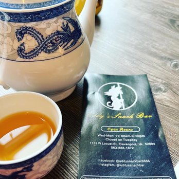 Eddy's Snack Bar - Jasmine tea, perfect for a rainy day - Asian Fusion Near Me - Davenport, Iowa Eddy's Snack Bar - Jasmine tea, perfect for a rainy day - Asian Fusion Near Me - Davenport, Iowa
