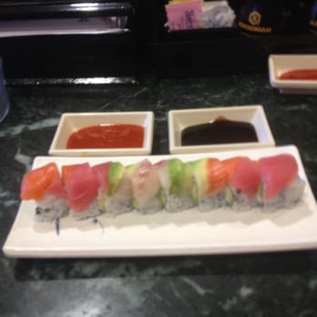 Sushi On Tatum - 2 rainbow rolls plus siracha and eel sauce you having a party in your tummy :D - Sushi Bars Near Me - Phoenix, Arizona Sushi On Tatum - 2 rainbow rolls plus siracha and eel sauce you having a party in your tummy :D - Sushi Bars Near Me - Phoenix, Arizona