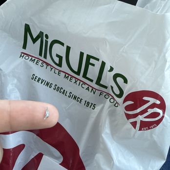 Miguels Jr - Piece of sharp metal inside my BRC. Please be more careful, this could harm someone. - Mexican Near Me - Orange, California Miguels Jr - Piece of sharp metal inside my BRC. Please be more careful, this could harm someone. - Mexican Near Me - Orange, California