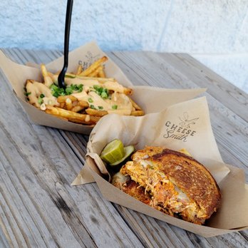 Cheese Smith - Buffalo Baby Grilled Cheese with Beer Cheese Fries - Sandwiches Near Me - Wilmington, North Carolina