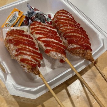 Yummy's Korean BBQ - Korean corn dogs! 2 cheese and 1 combo - Korean Near Me - West Valley City, Utah Yummy's Korean BBQ - Korean corn dogs! 2 cheese and 1 combo - Korean Near Me - West Valley City, Utah