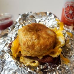 The Roaming Biscuit - This is the best breakfast sandwich on the planet.  The O.G. 10/10 Highly recommend!!!