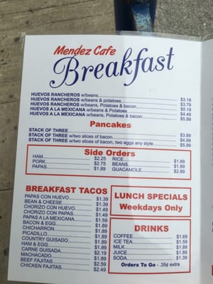Menu photo 7 Mendez Cafe San Antonio, TX Menu photo 7 Mendez Cafe San Antonio, TX