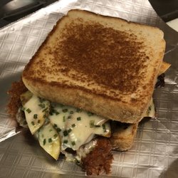 Trooper Sandwich Ribeye Bacon Potato Cheddar Chives Sour Cream n Texas Toast