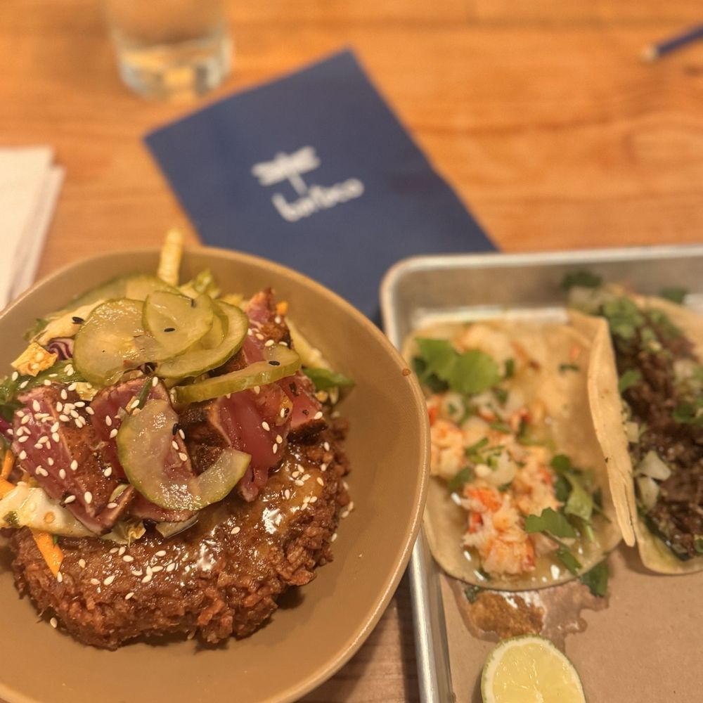 ahi tuna + crispy rice bowl ahi tuna + crispy rice bowl