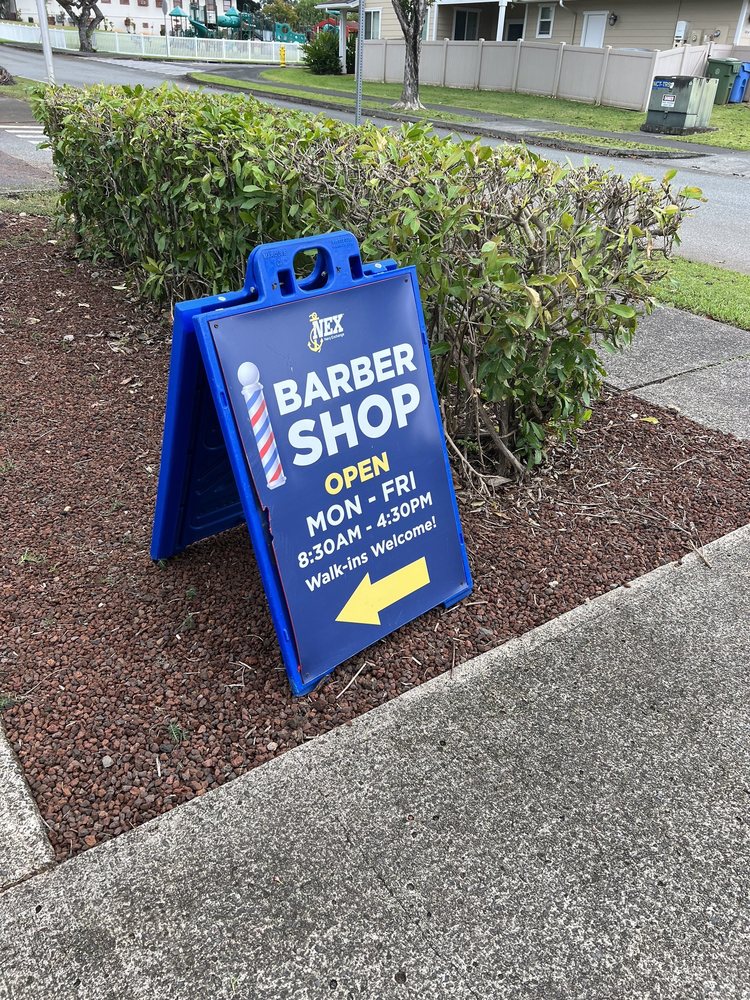 NCTAMS NEX Barber Shop Logo