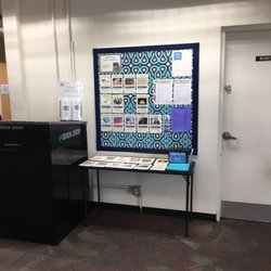 Litchfield Park Library - Front entrance lobby area with bulletin board.