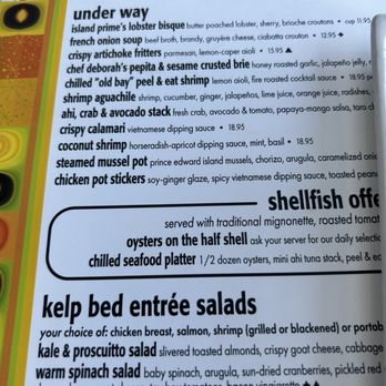 C Level - Menu - New American Near Me - San Diego, California