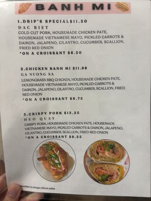 Menu photo 5 Drip Vietnamese Cafe Philadelphia, PA