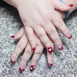 Valentine nails by nancy